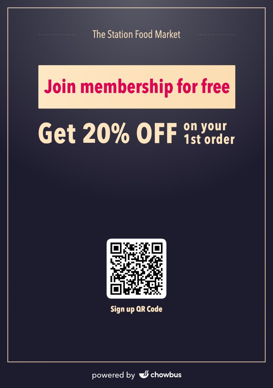 Join The Station membership for free and receive 20 percent off your first order
