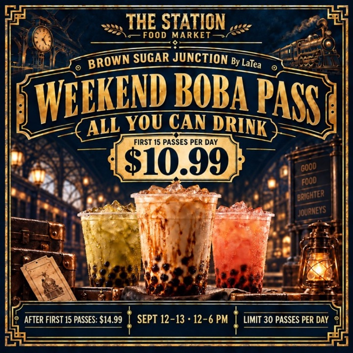 weekend boba pass -- pick your day