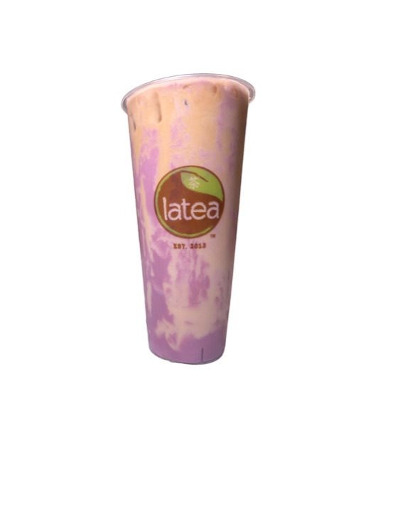 ube coffee latte